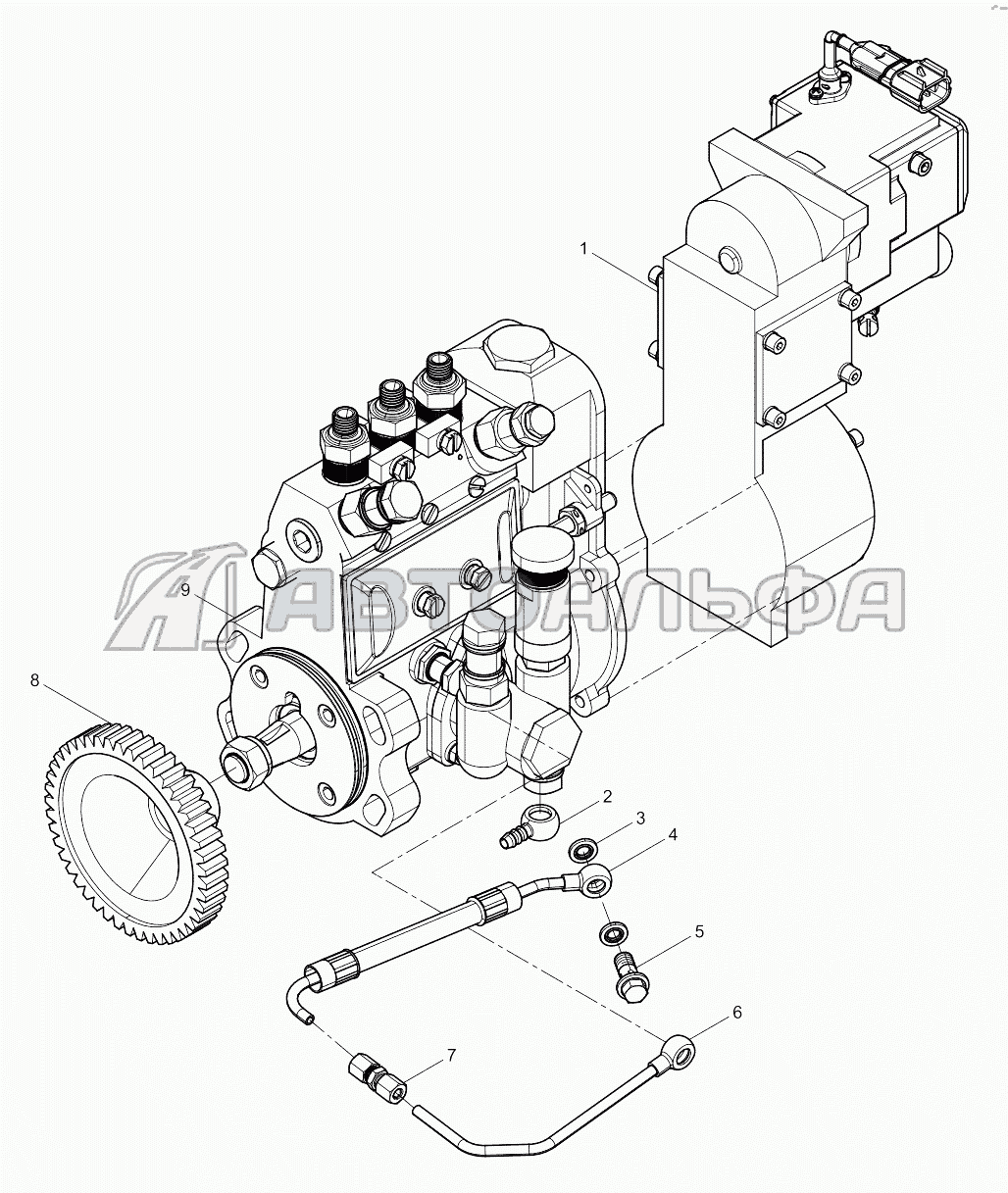 Fuel Injection Pump Assembly Двигатель Weichai BAUDOUIN 3M10