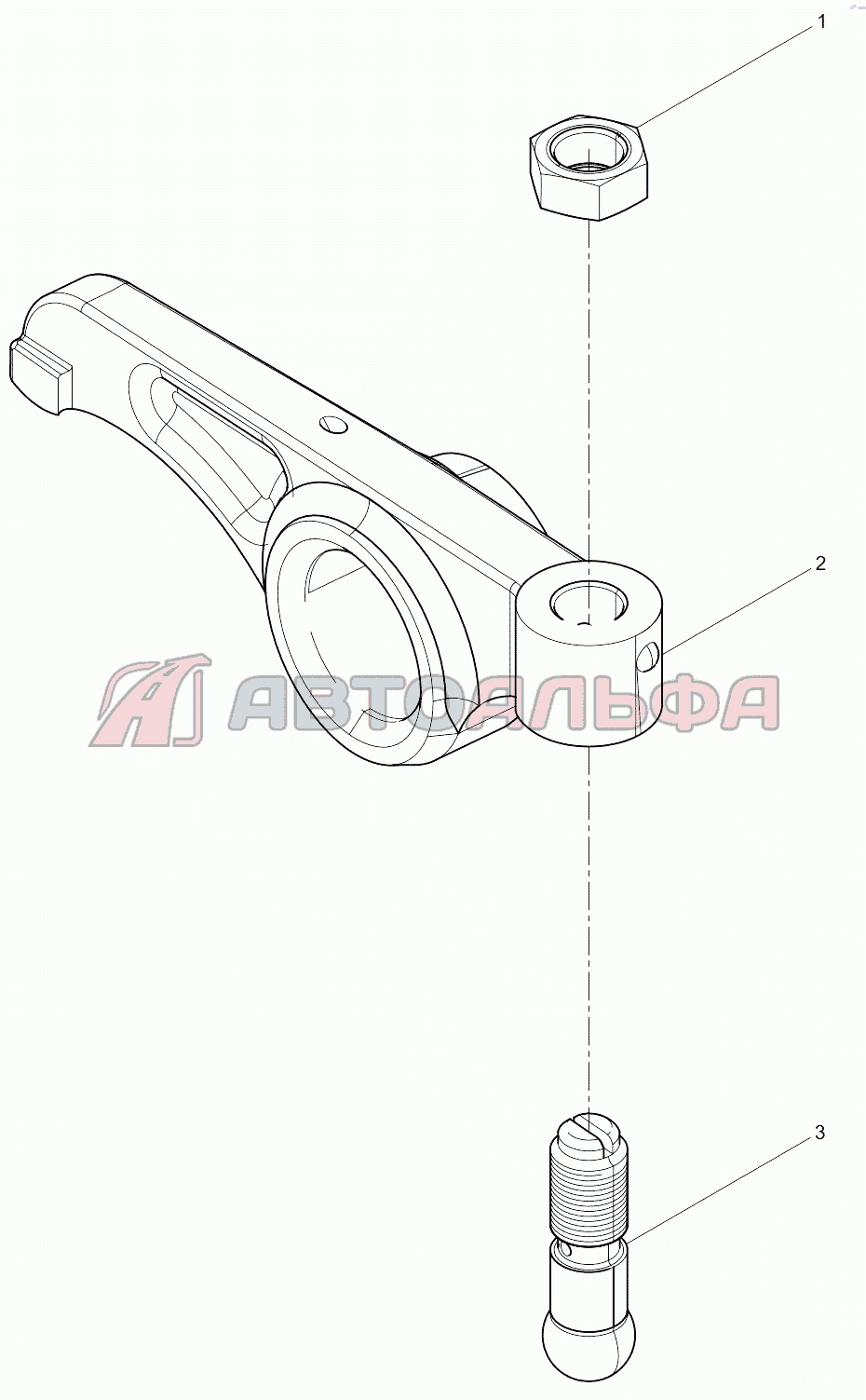 Intake Rocker Arm Assembly Двигатель Weichai 6M11 DHM16D0002