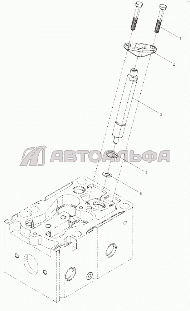 Injector assembly Двигатель Weichai WD10G220E21