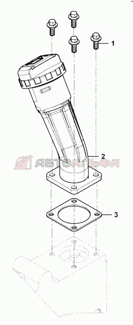 Oil filling tube group Двигатель Weichai WD10 G220E23