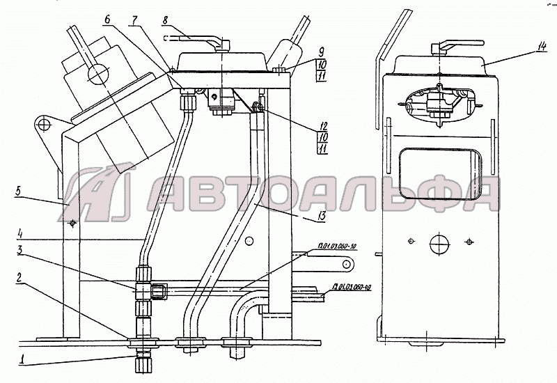 Пульт правый ТВЭКС E145W (ЕК-14)